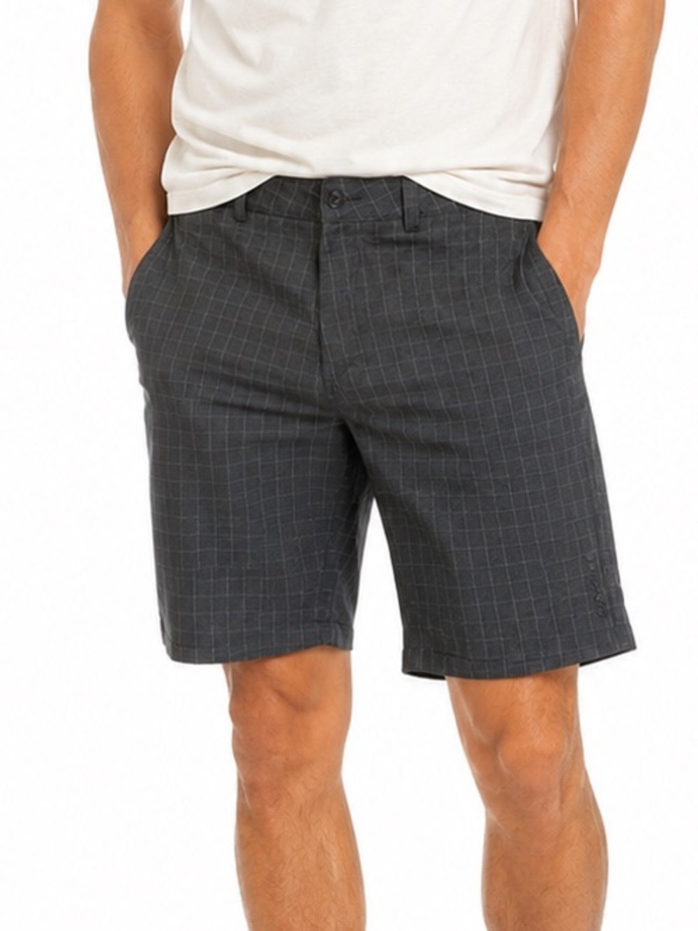 O’Neill Men’s Size 32 Grey Pinstripe Flat Front Shorts